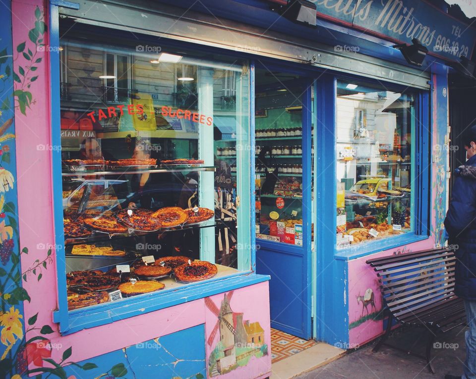 Pastry shop in Paris, France. 