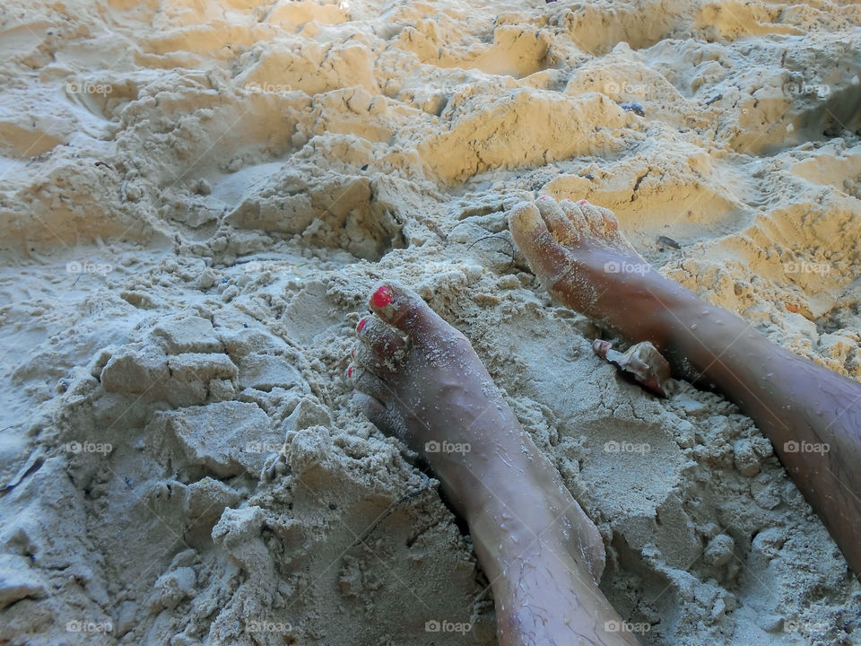 Feet in the Sand