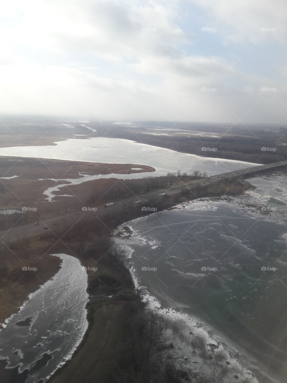 High angle view of landscape