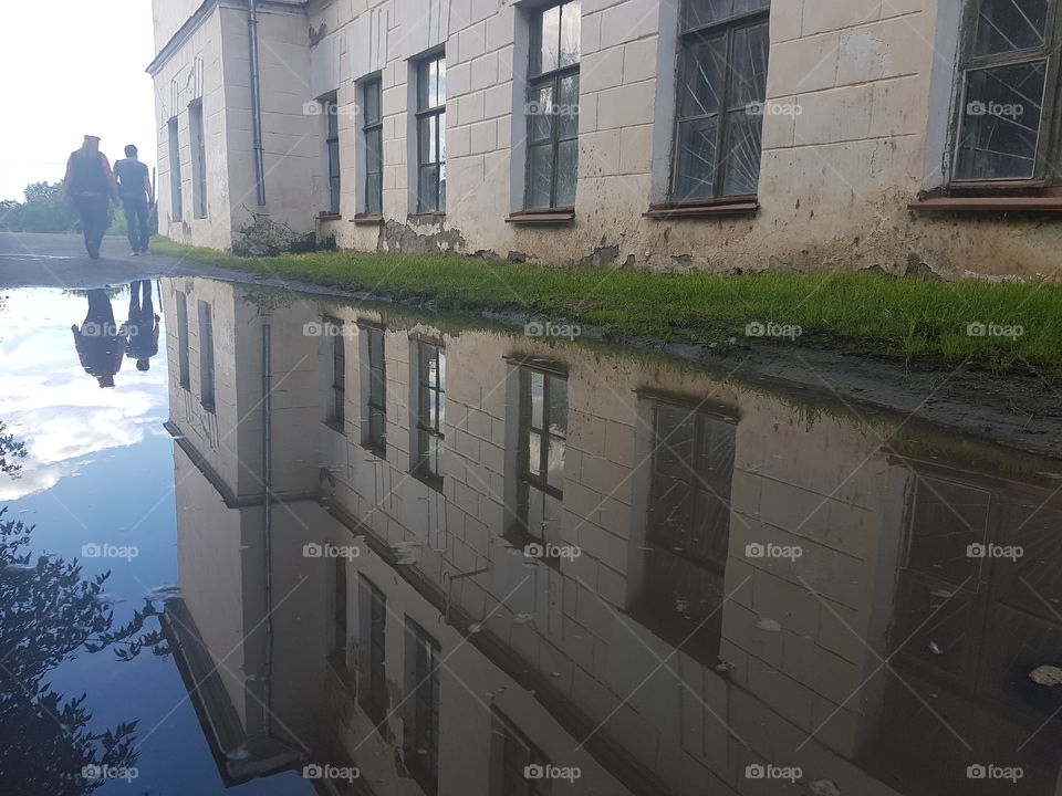 Reflection  of the building