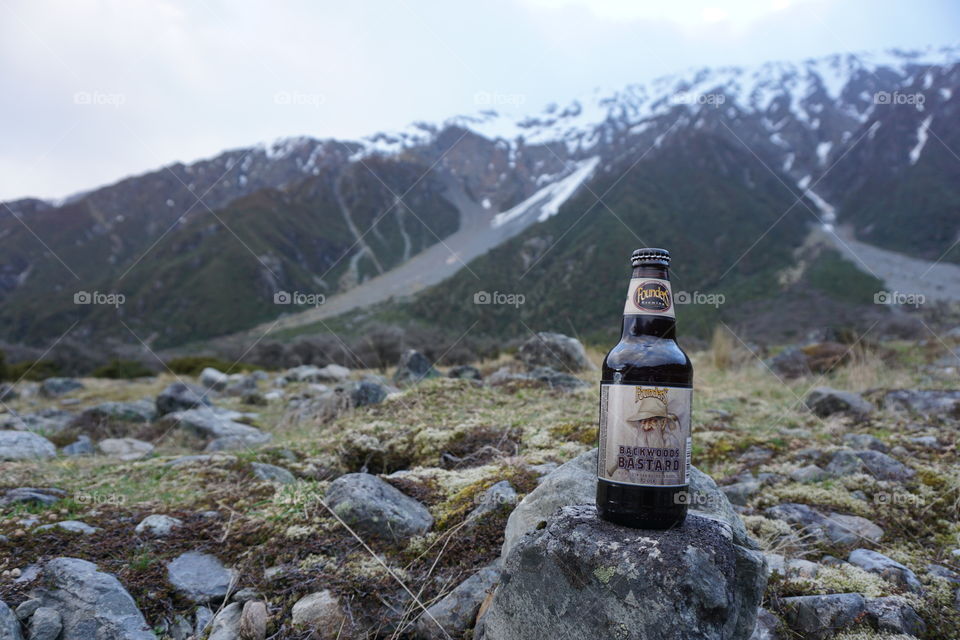 Enjoying a Founders Backwoods Bastard in the Backwoods