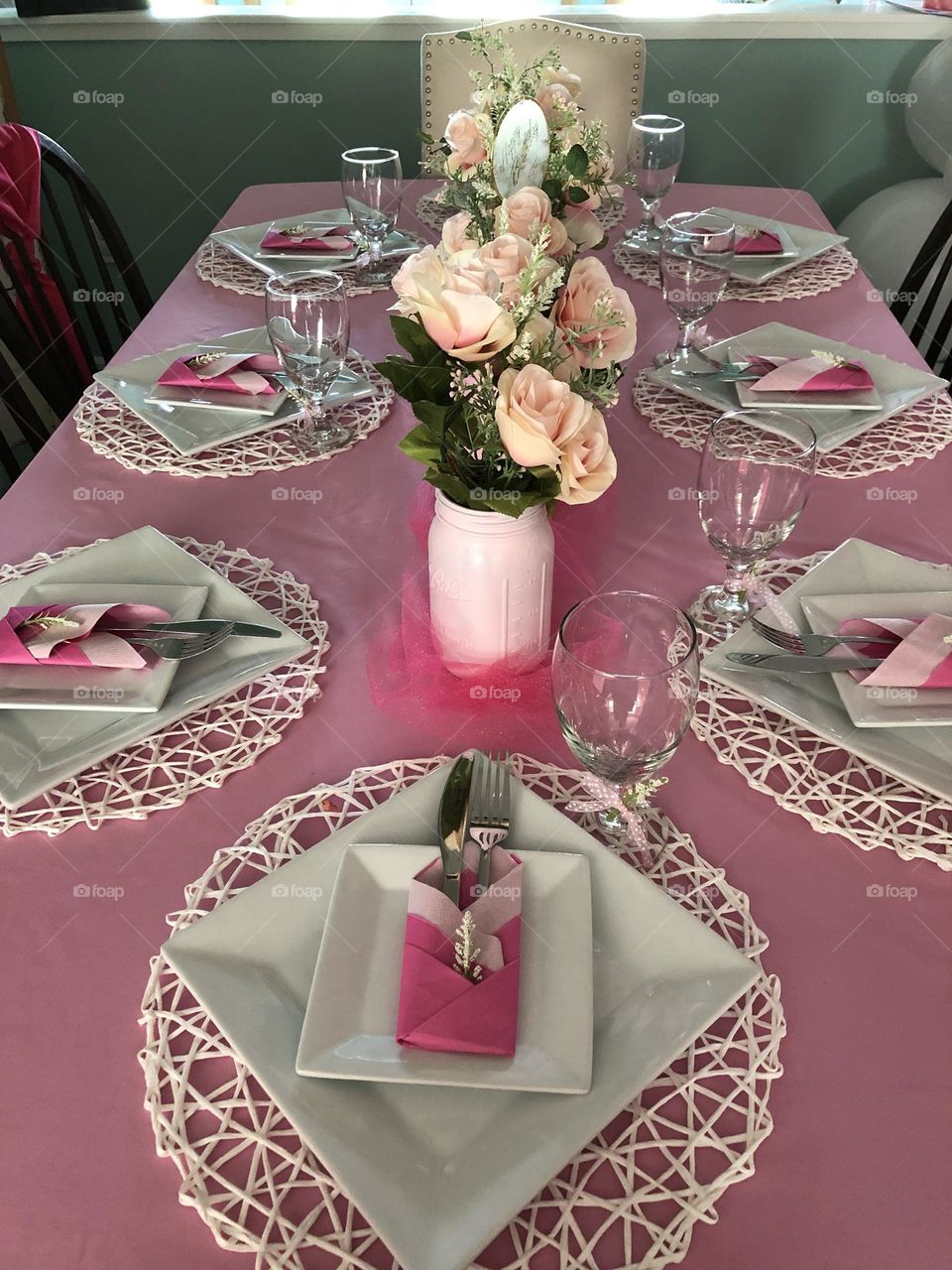 Pink Tablescape