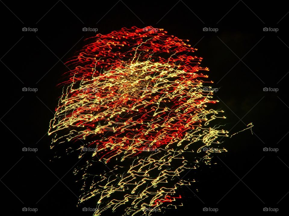 Abstract Motion Blur of Firework