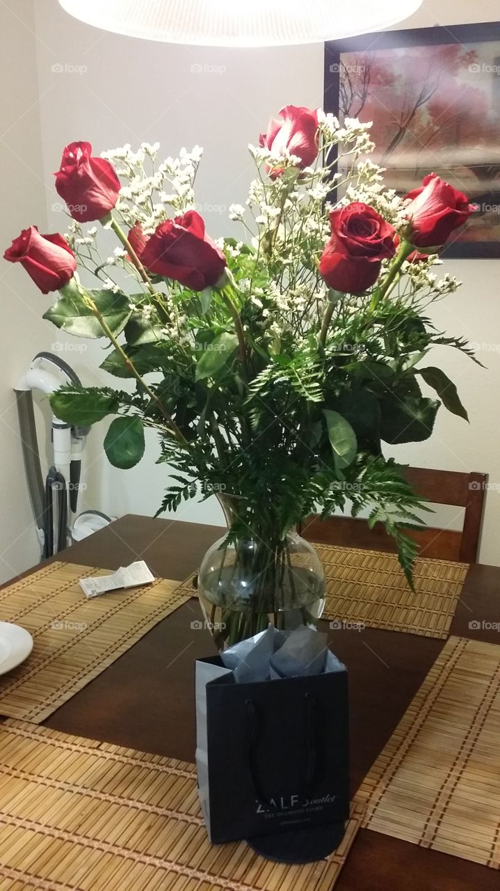 Vase, Decoration, Flower, Bouquet, Rose