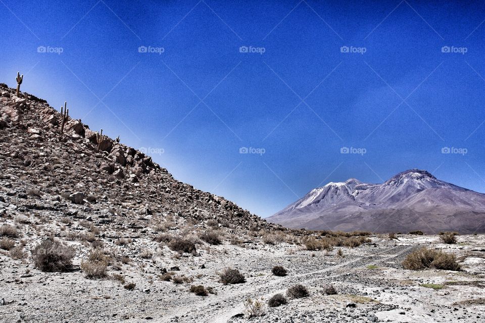Atacama Desert landscape, Chile. Atacama Desert landscape, Chile