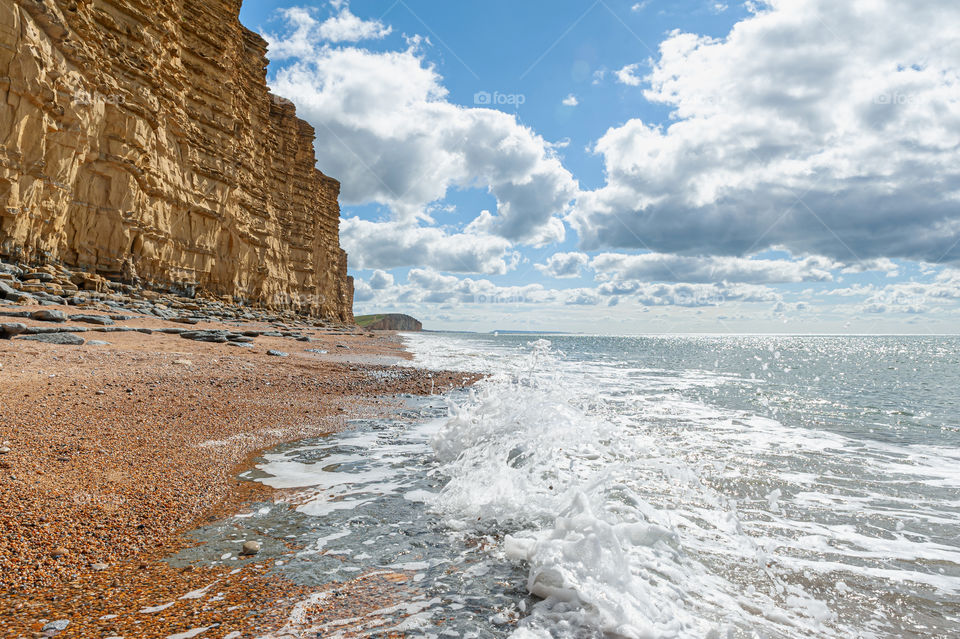 Jurassic cliffs in Dorset. UK.