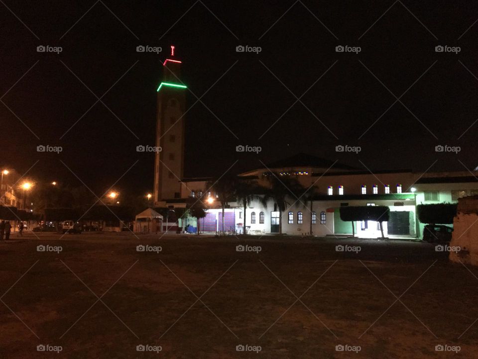 Mosque at night 
