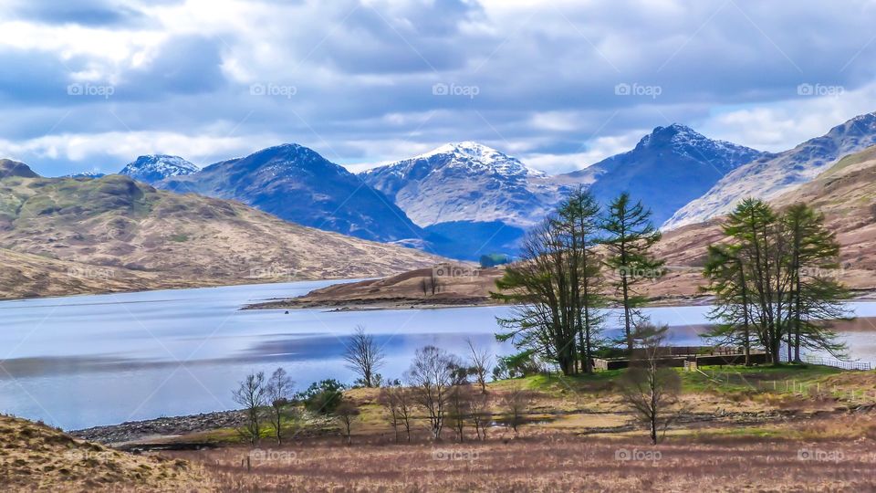 Lakes and mountains  in Scotland 