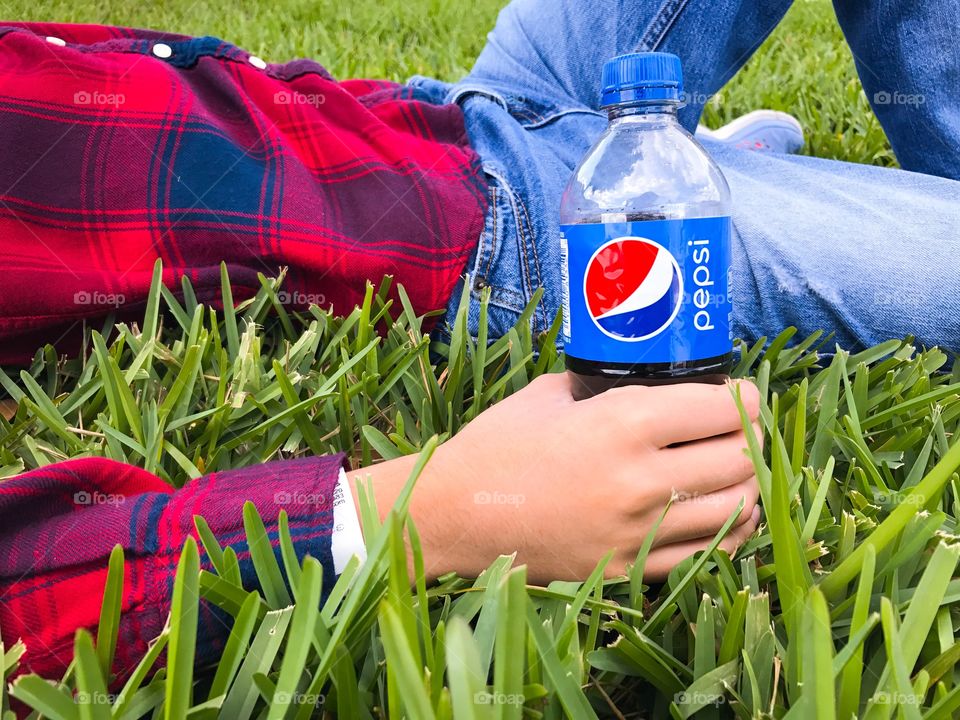 Chilling with Pepsi 