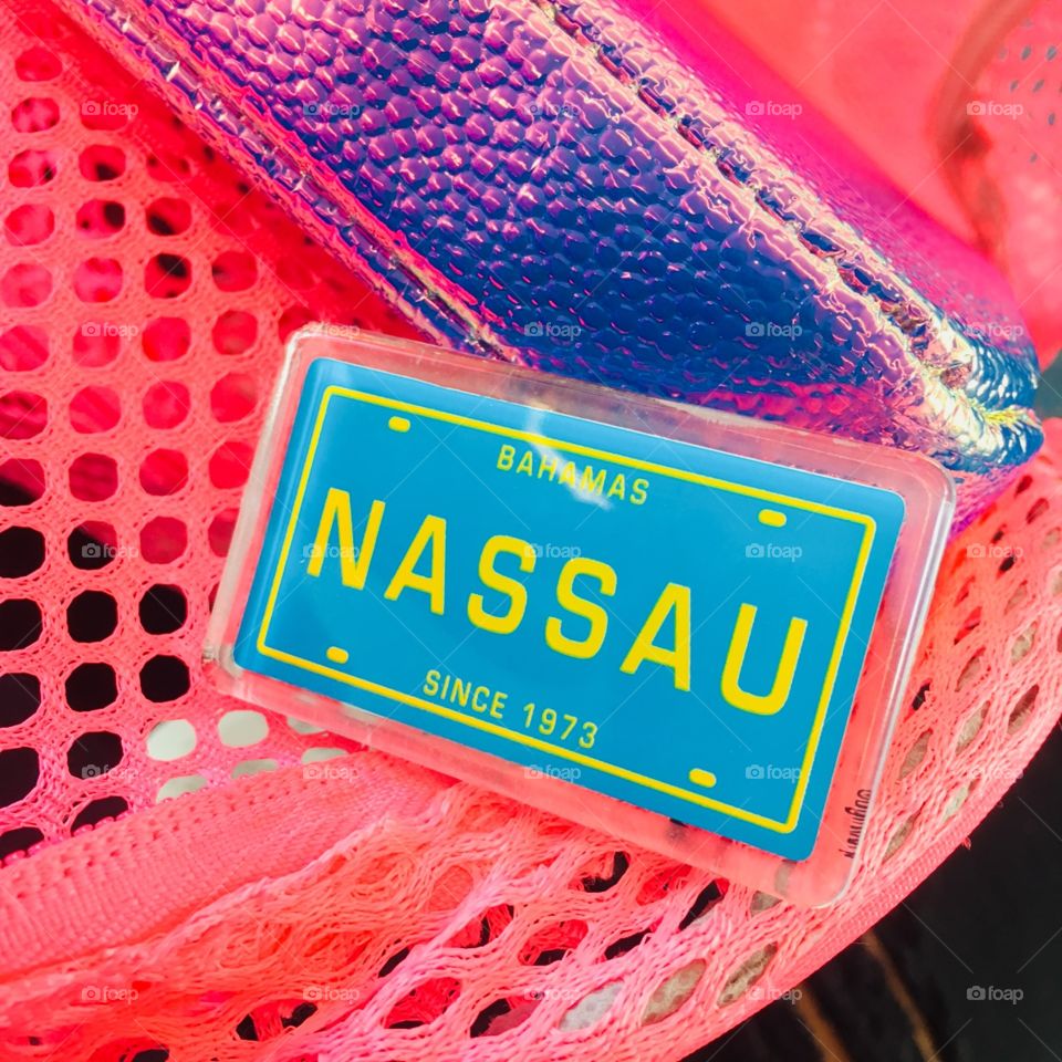 Bright colorful momento from Nassau Bahamas 