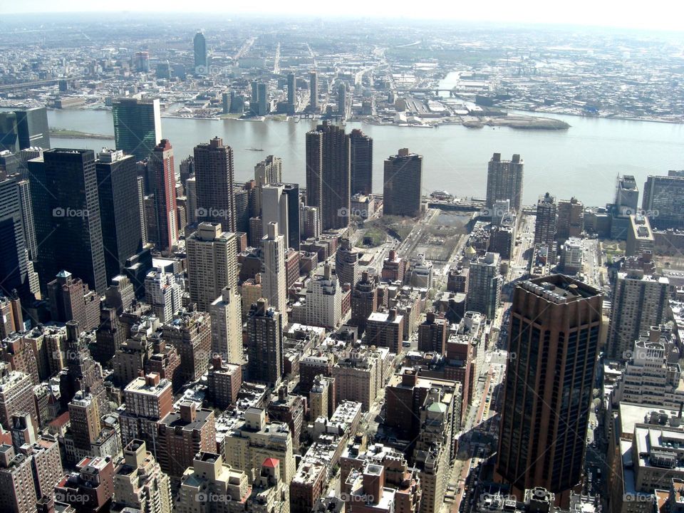 New York City from building top