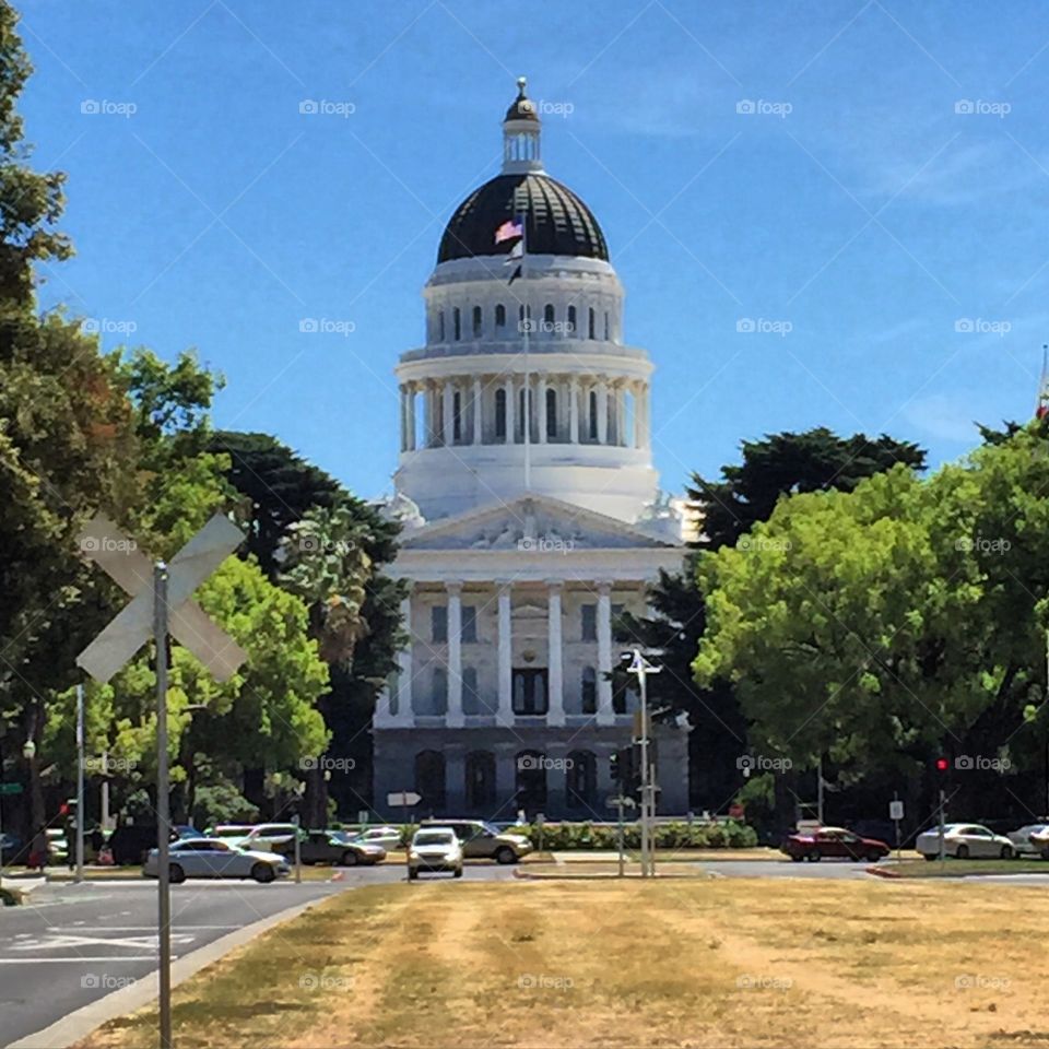 The capital in Sacramento 
