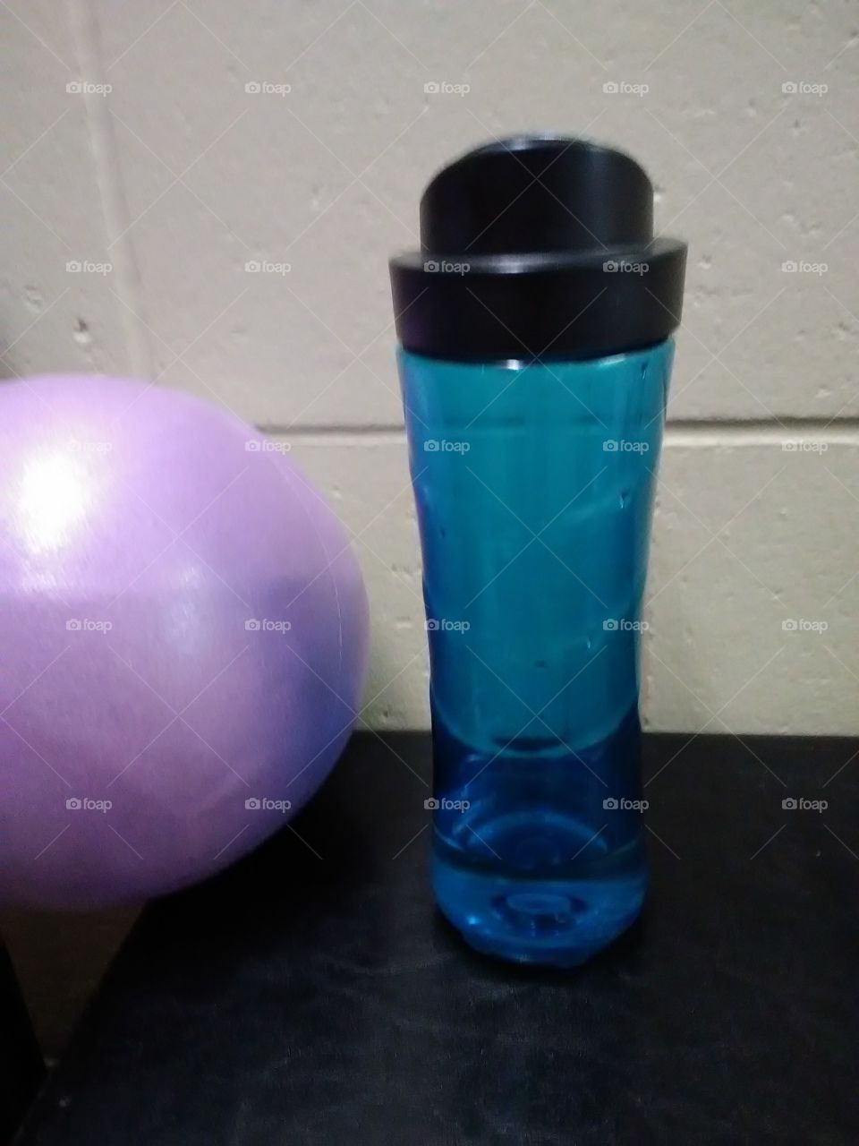 Ball and water bottle