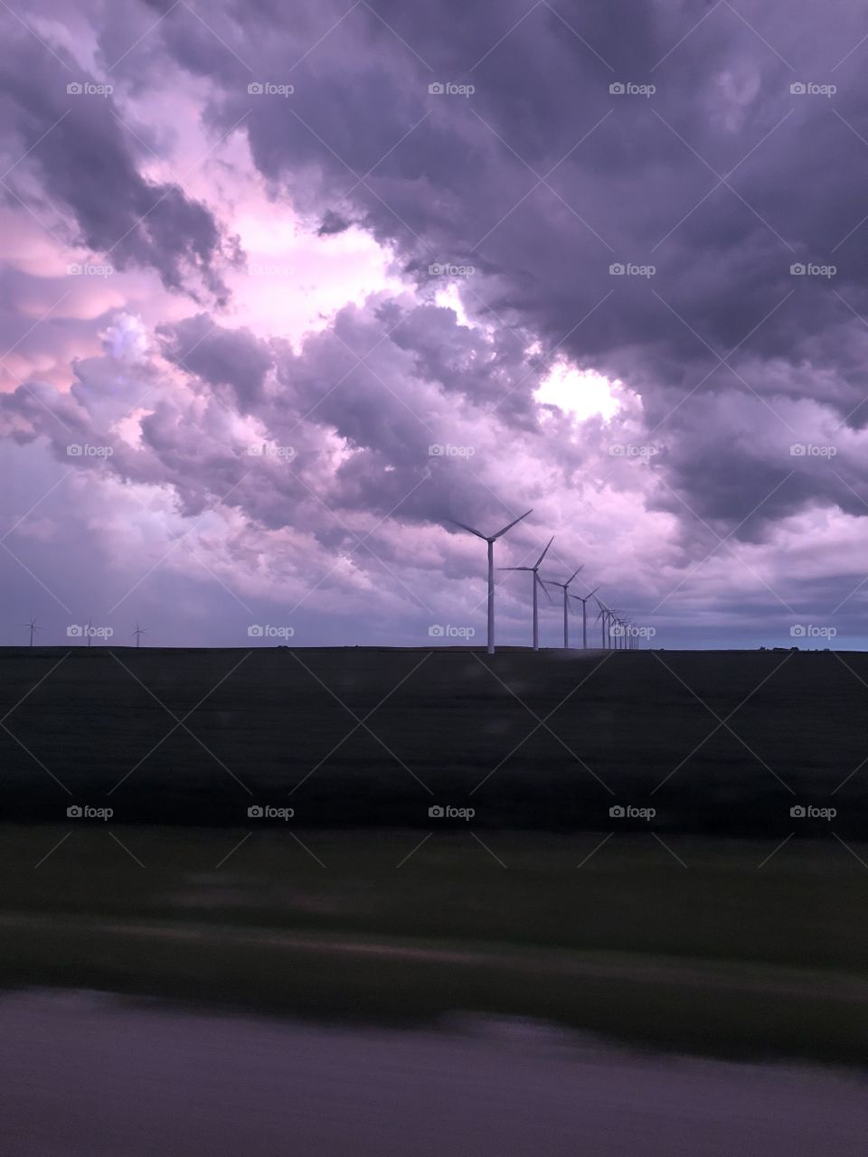 Wind power just before the storm