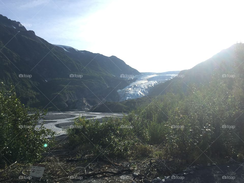 Beautiful view of the glacier 
