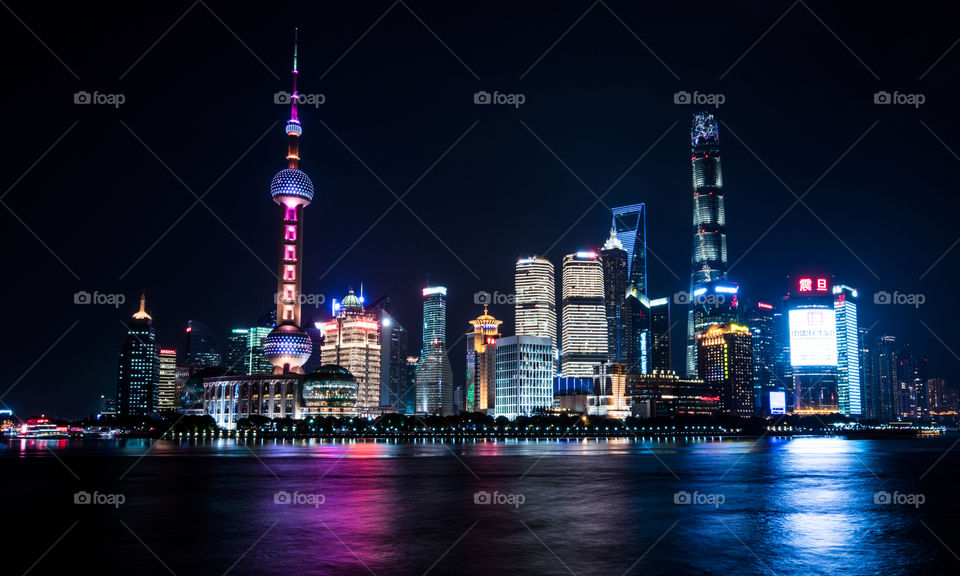 Shanghai Pudong,at night