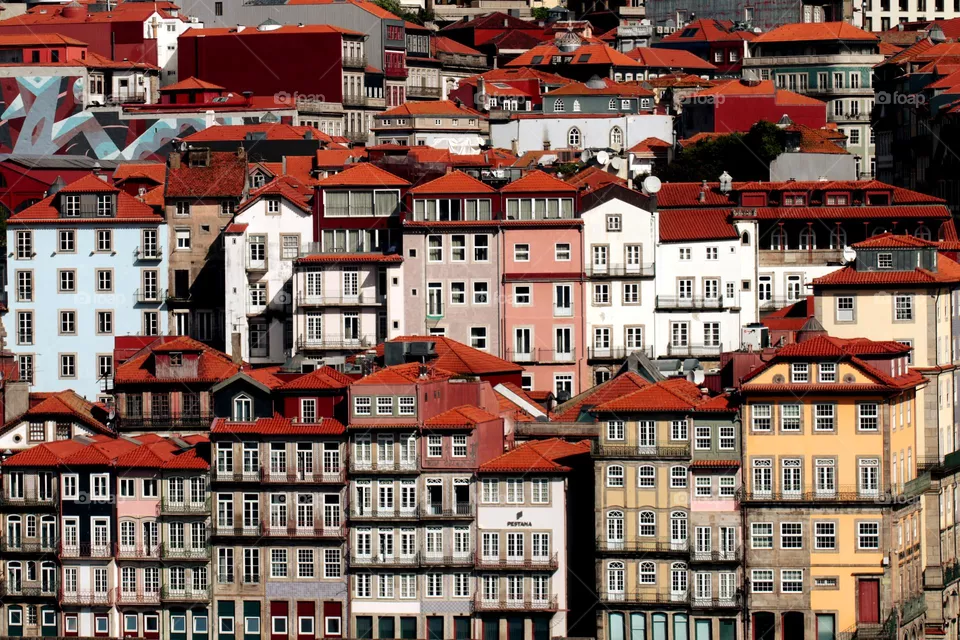 Häuser einer Stadt