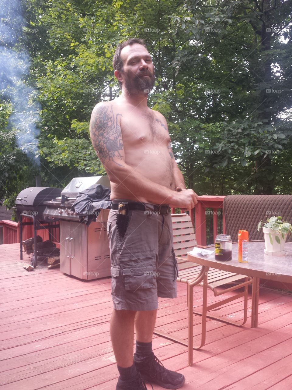 Smokin' 4th of July meat ;)