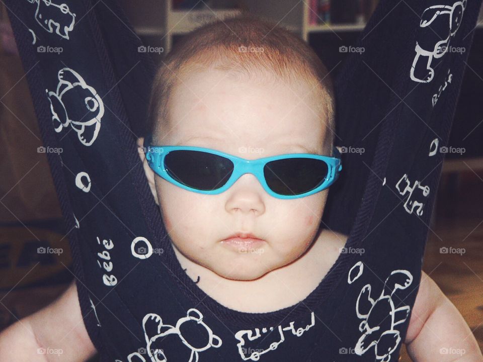 Baby in sunglasses