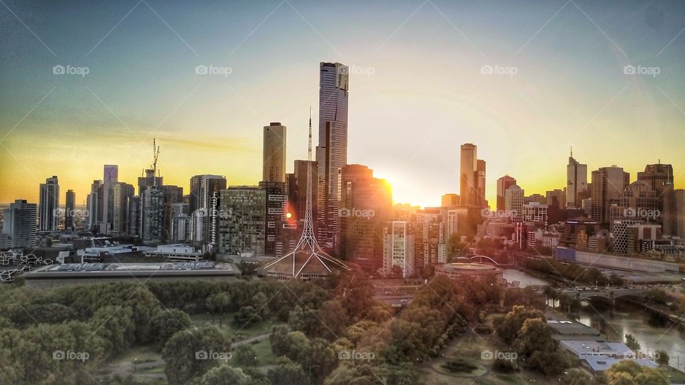 Melbourne sunset