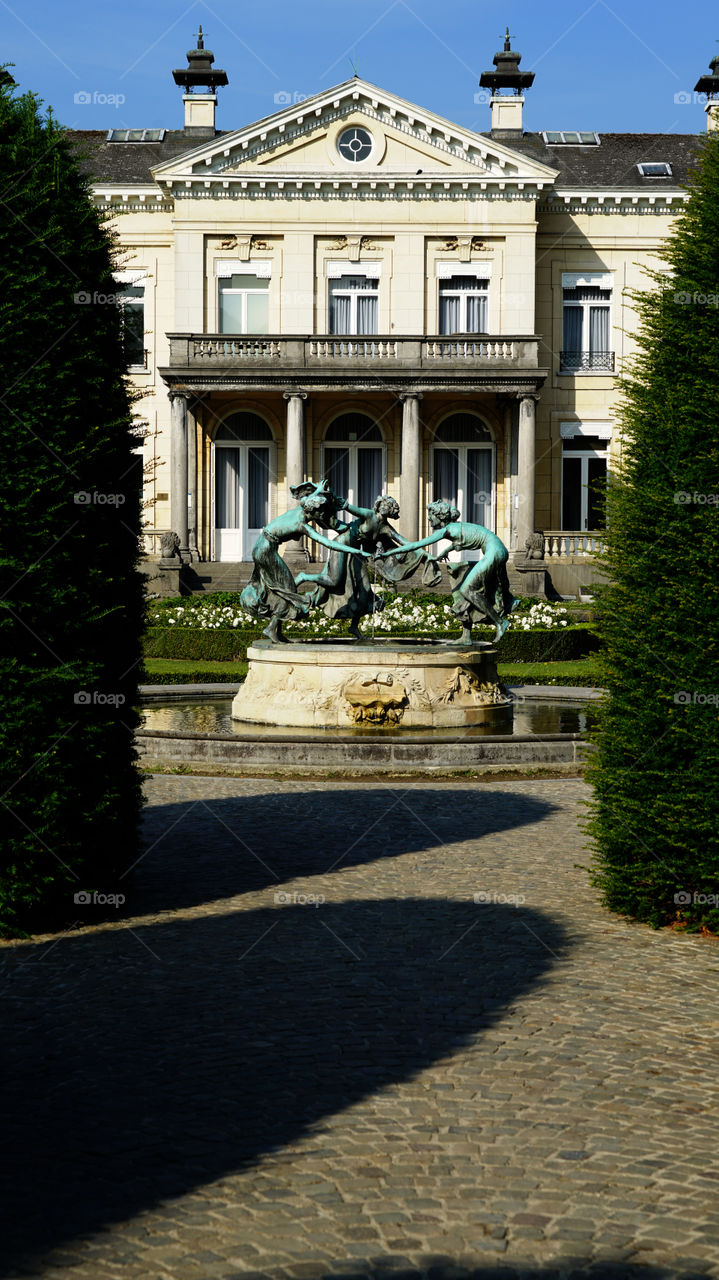 In a park in Antwerp, Belgium.