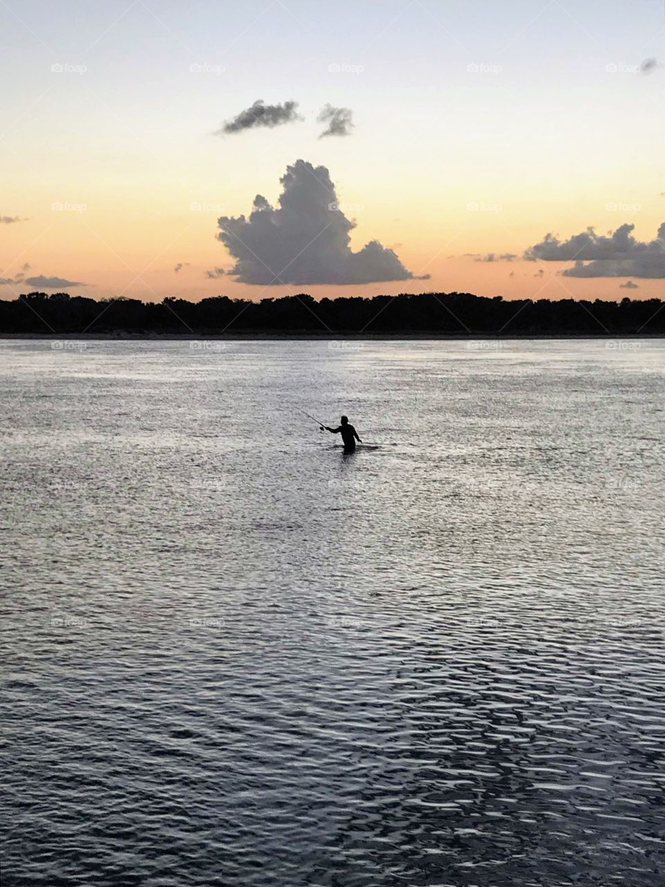 The joys of fishing at dusk