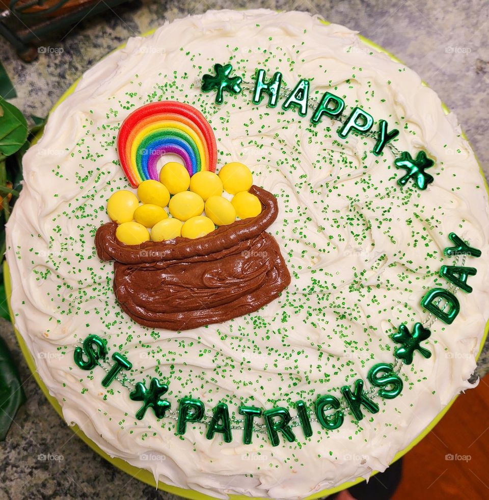 Pot o' Gold Cake (top view)