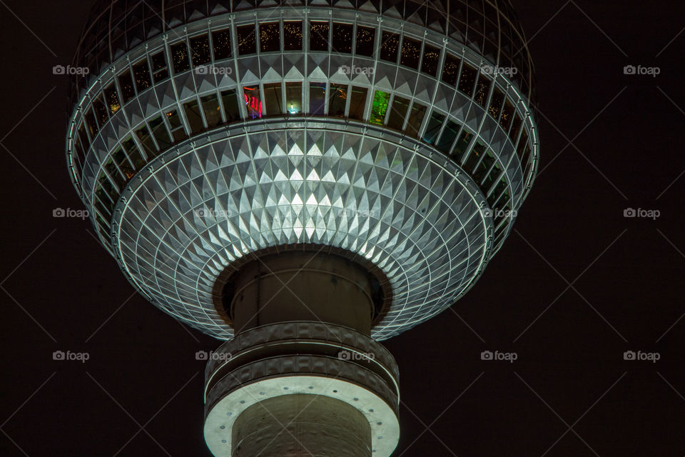 TV tower berlin at night