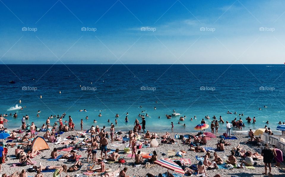 Nice beach, French Riviera