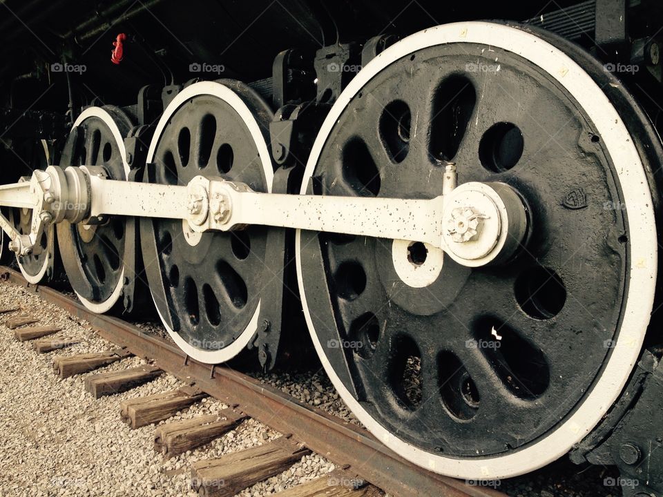 Old train wheels 