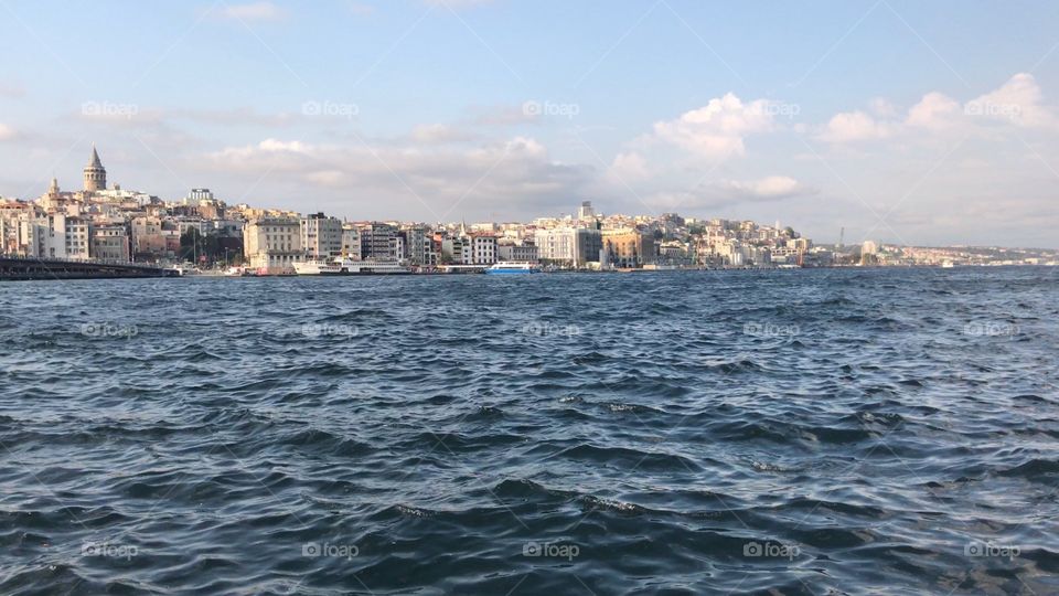Istanbul city sea, bridge. To be closer to the sea. Turkey.