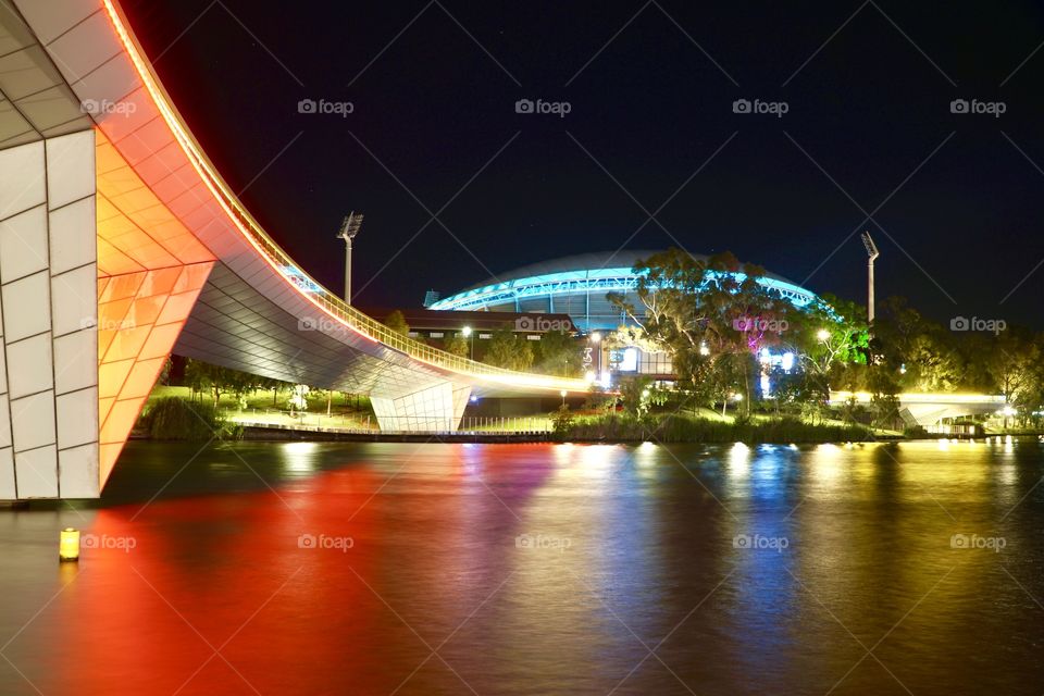 ADELAIDE Oval, footbridge over the River Torrens