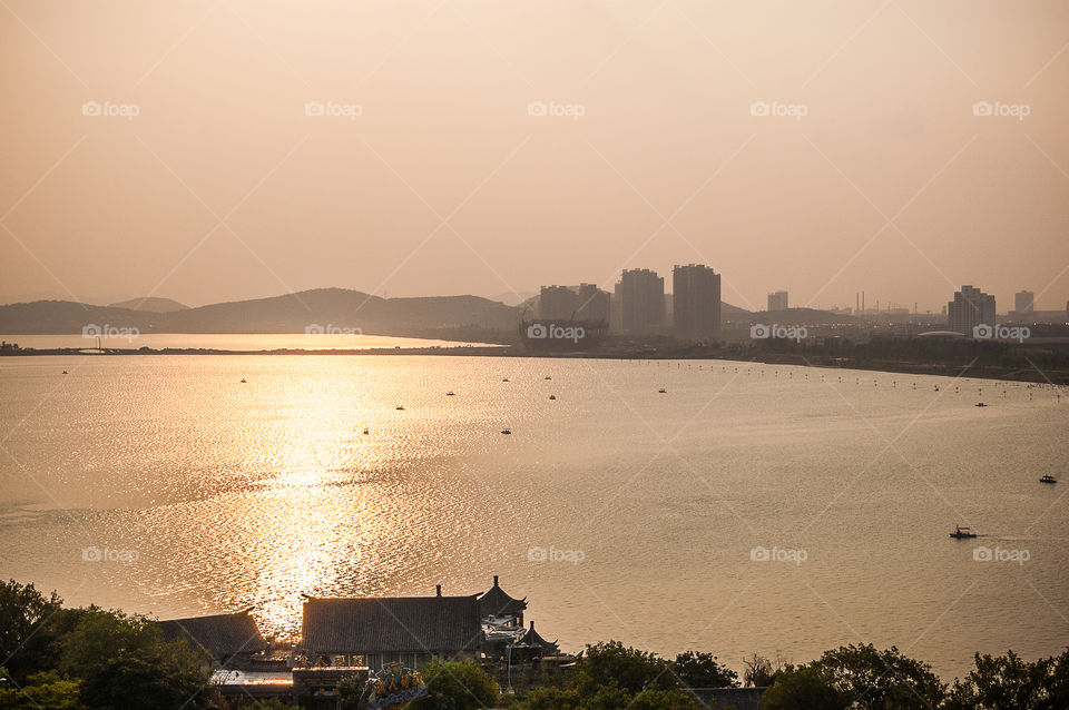 View on lake in Xuzhou