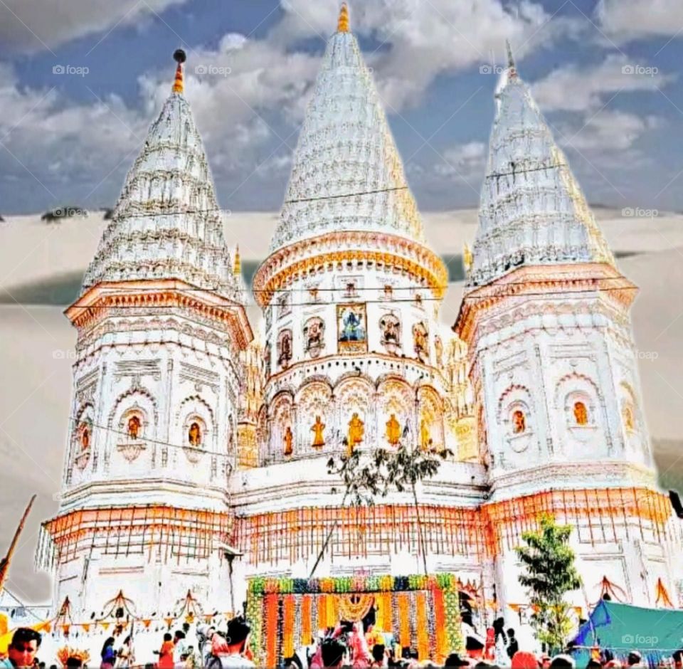 most beautiful and attractive view of a tample.