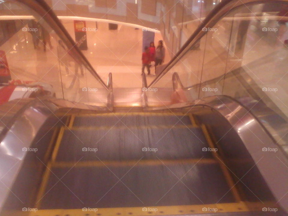 Escalator in Mall