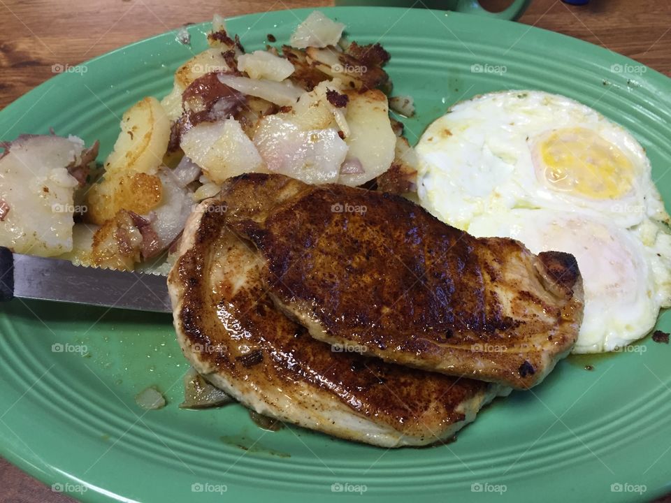 Pork chop n Eggs