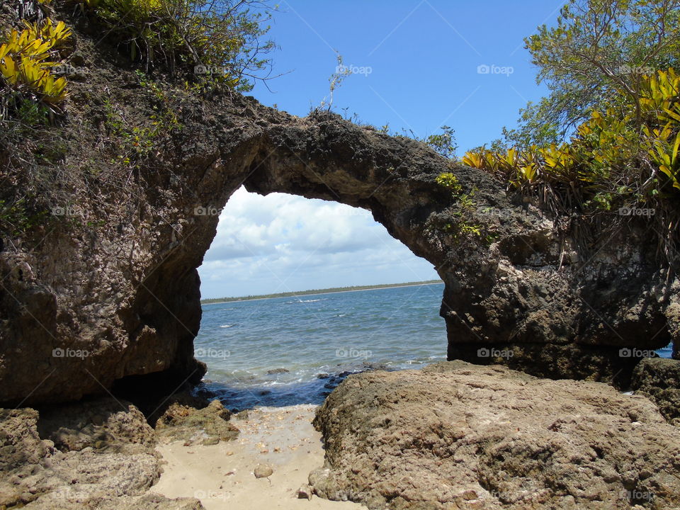 Island “Pedra Furada” - Itacaré Bahia Brazil