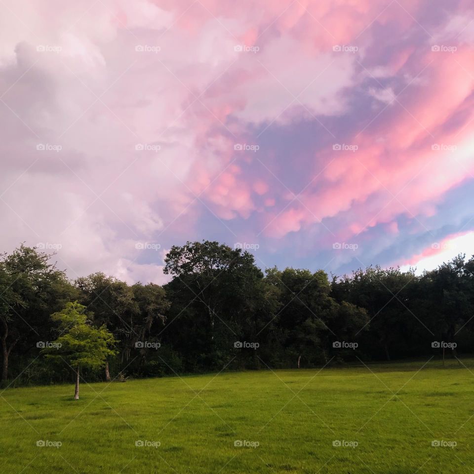 Unbelievable Texas sunset at the ranch before the storm!