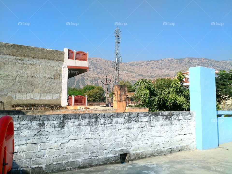 hill view from my house.