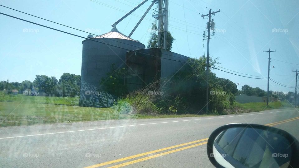 old abandoned silo