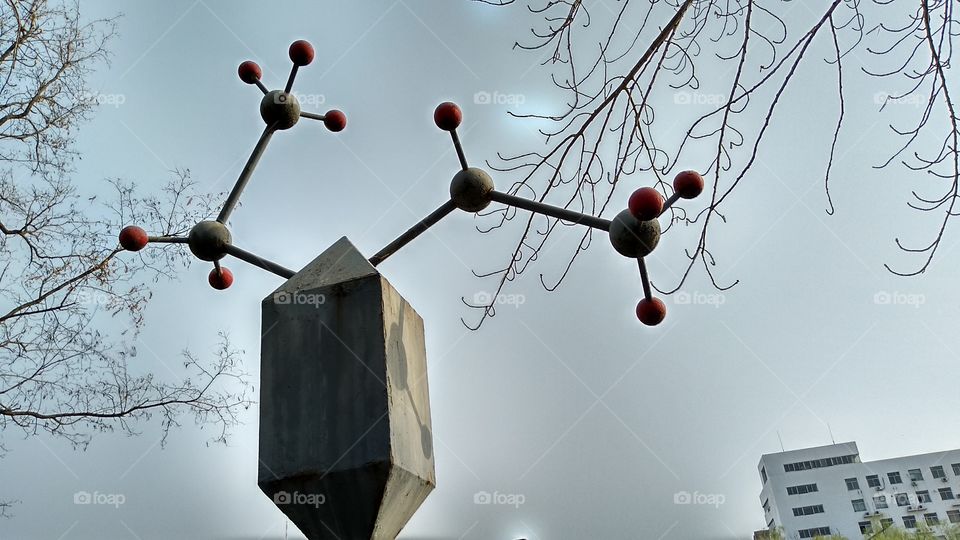 This is awesome scienctific sign at Tianjin University.  nice sign of science. it's beautiful.