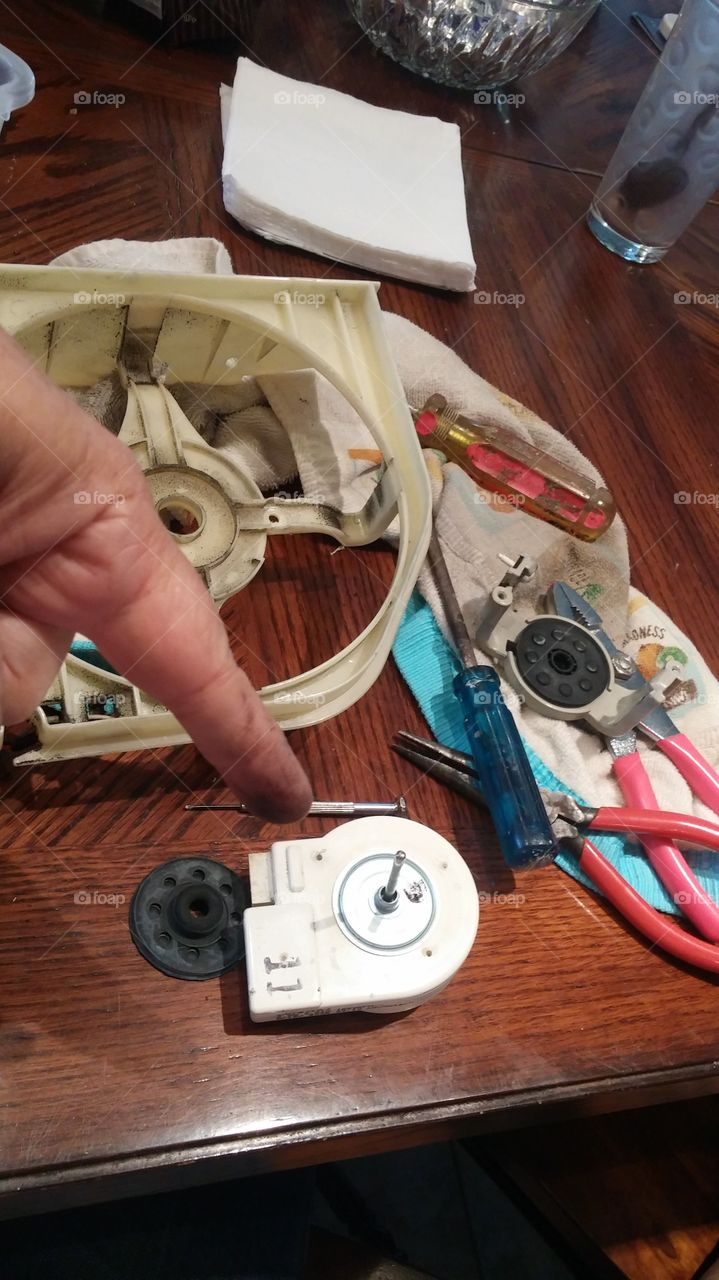 It's already broken, just woman up and fix it!