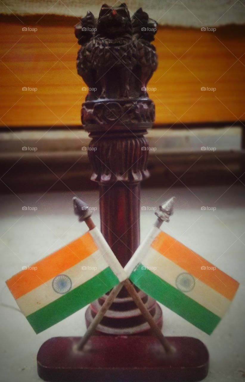 MY NATIONAL FLAG AND EMBLEM...जय हिंद।।।