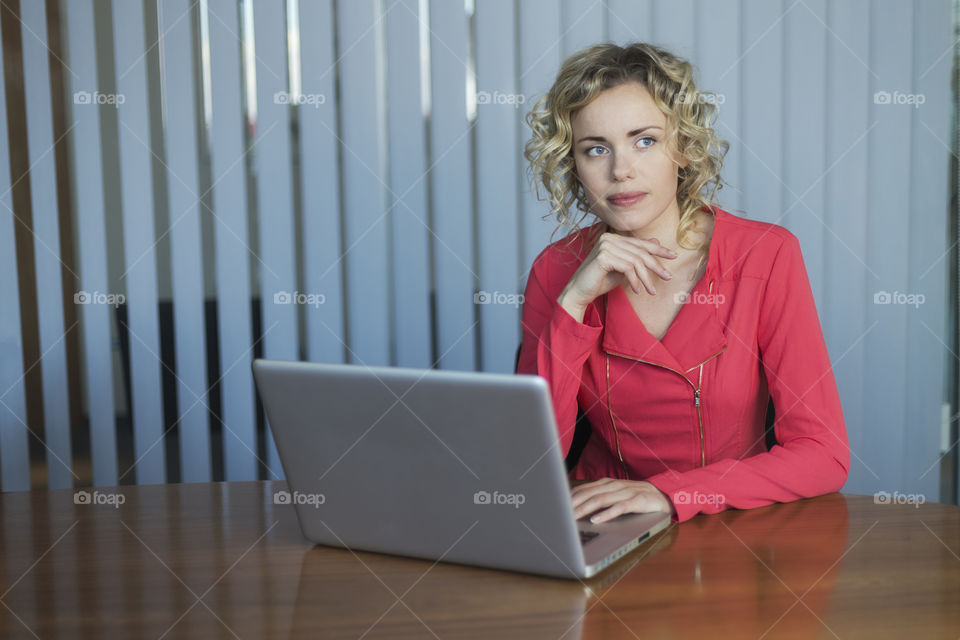 Girl with her laptop