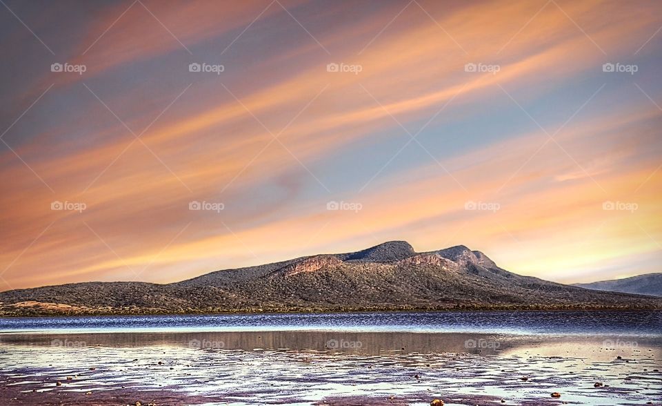 Área de Proteção ambiental no final da tarde - Ladário MS (BRASIL)