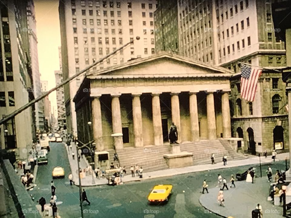 Rare photo of federal hall in 1970s