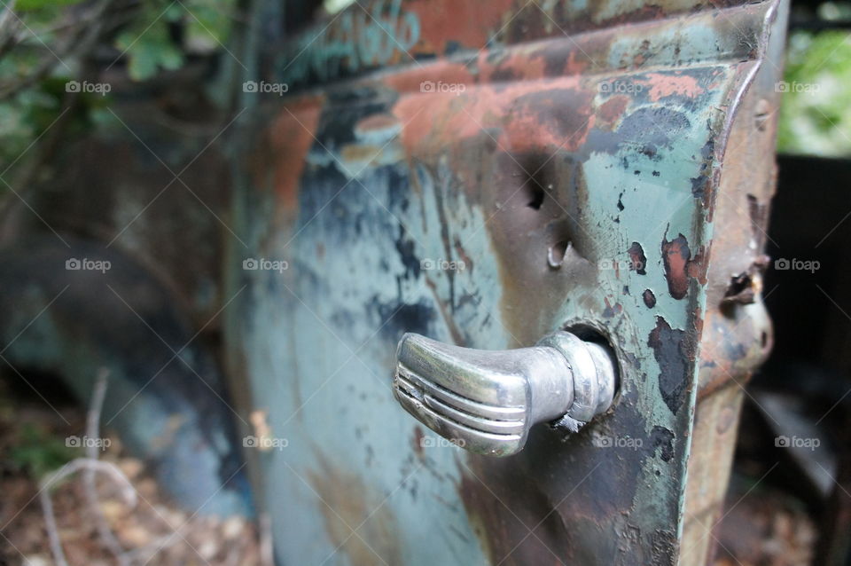 Chrome. Old chrome door handle