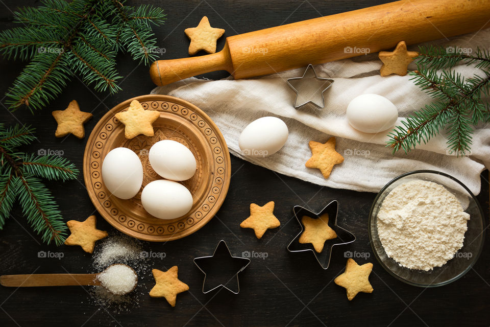 Christmas gingerbread cookies