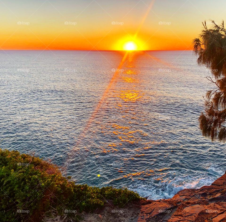 Sunrise over the sea 