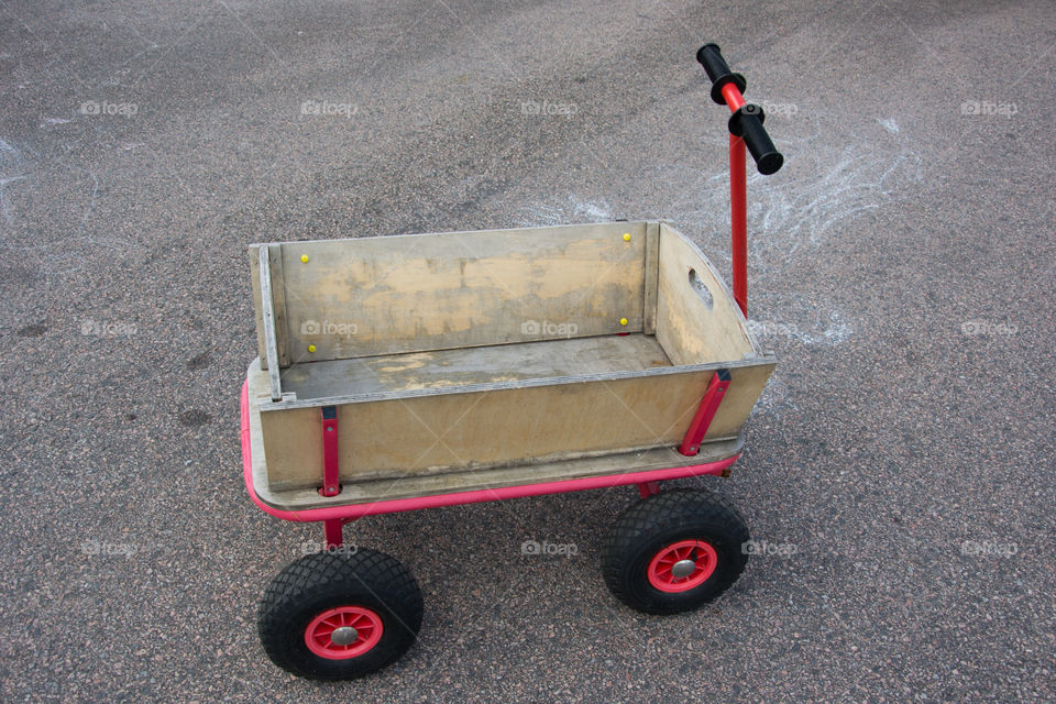 Wagon for transporting kids and stuff at theme parks.